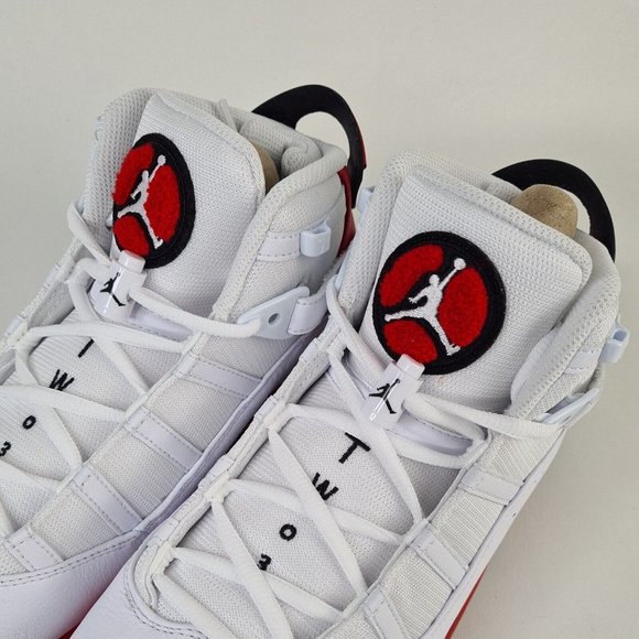 Nike Air Jordan 6 Rings Men Shoes Basketball White Leather - Picture 11 of 13